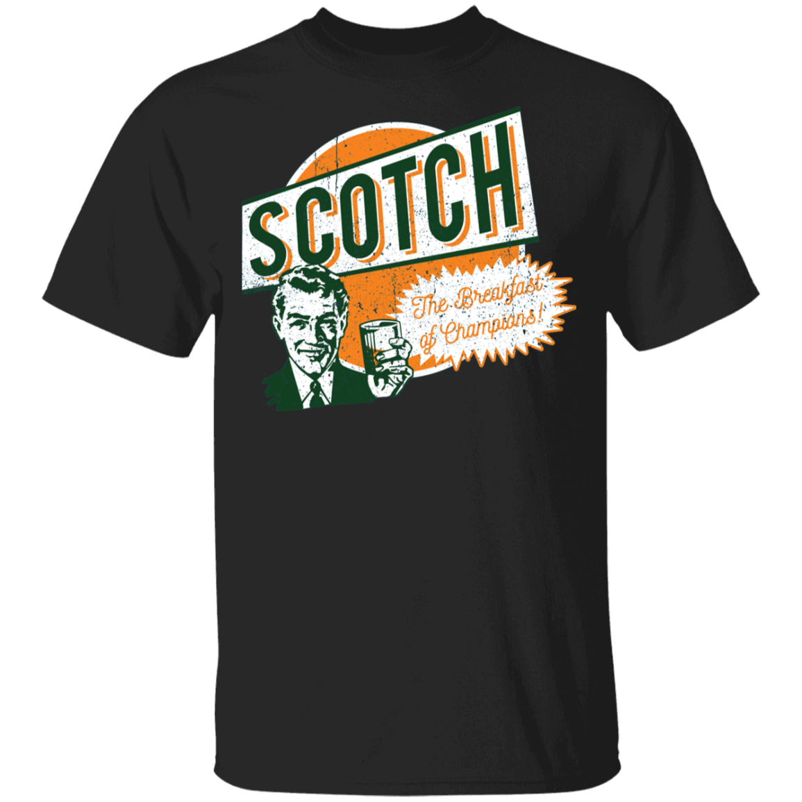 T-Shirts Black / YXS Scotch Retro Worn Youth T-Shirt
