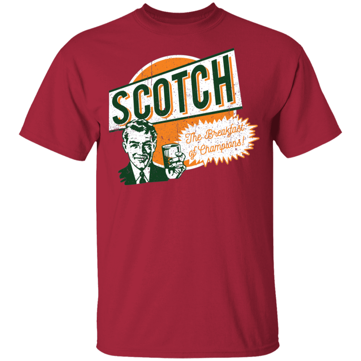 T-Shirts Cardinal / YXS Scotch Retro Worn Youth T-Shirt