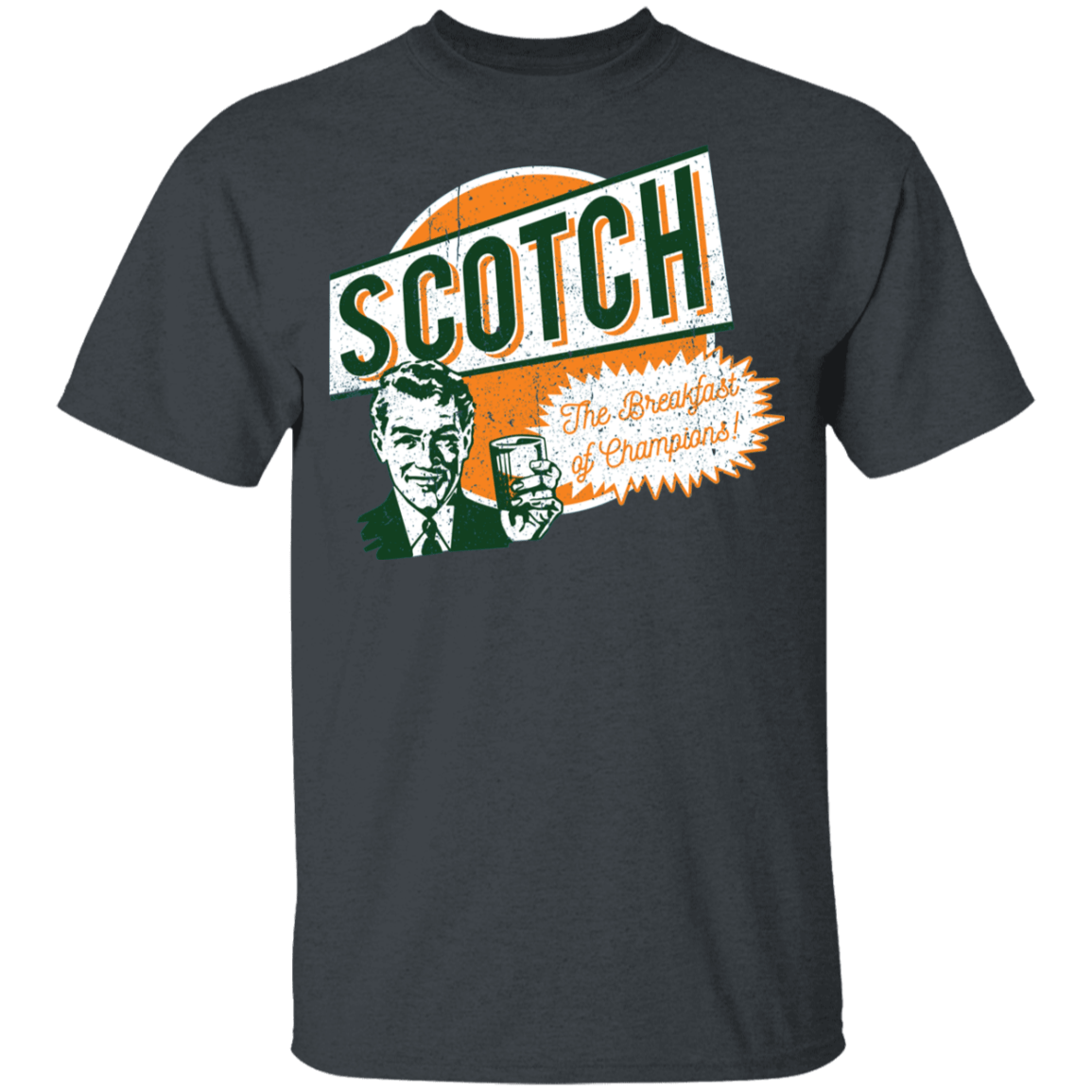 T-Shirts Dark Heather / YXS Scotch Retro Worn Youth T-Shirt