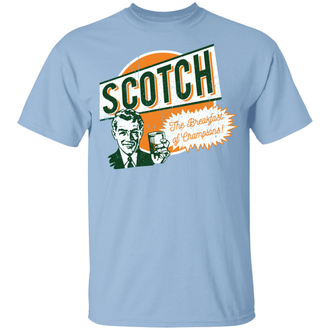 T-Shirts Light Blue / YXS Scotch Retro Worn Youth T-Shirt