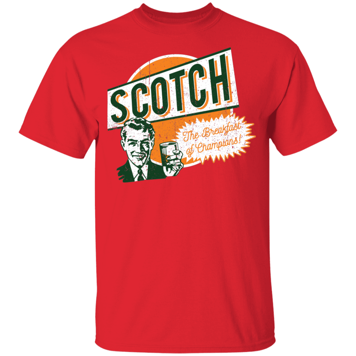 T-Shirts Red / YXS Scotch Retro Worn Youth T-Shirt