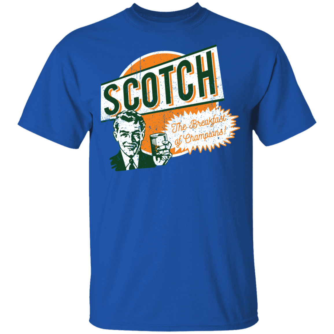 T-Shirts Royal / YXS Scotch Retro Worn Youth T-Shirt