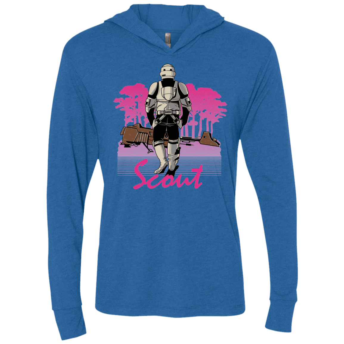 T-Shirts Vintage Royal / X-Small SCOUT DRIVE Triblend Long Sleeve Hoodie Tee