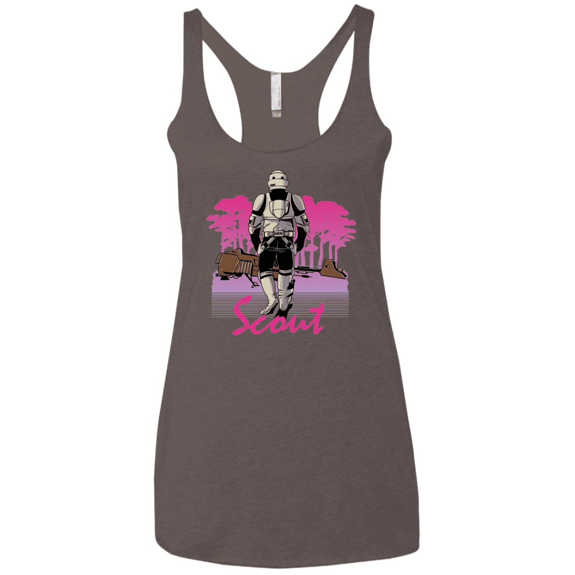 T-Shirts Macchiato / X-Small SCOUT DRIVE Women's Triblend Racerback Tank