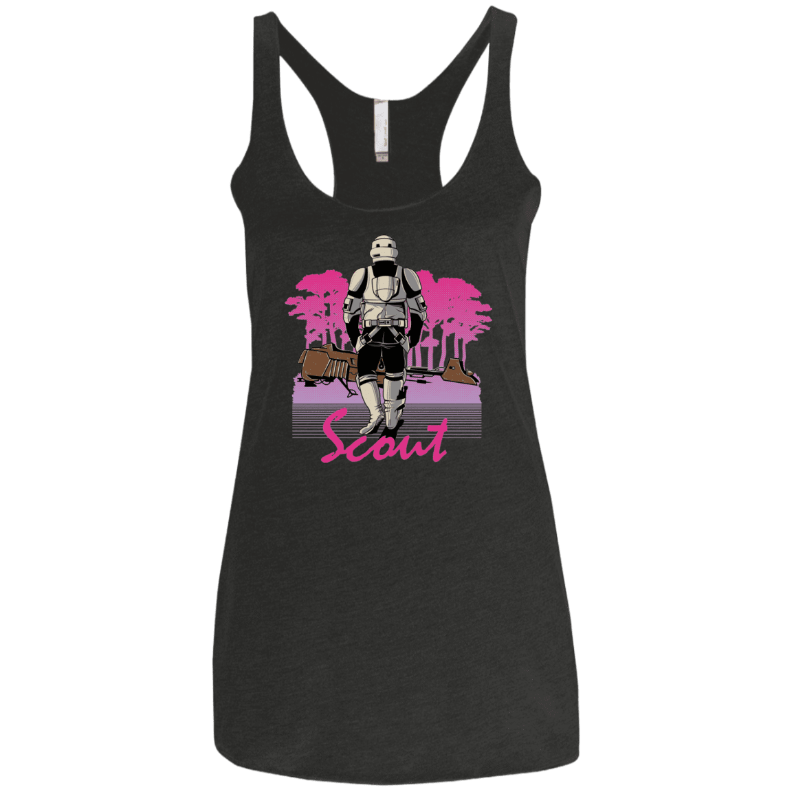 T-Shirts Vintage Black / X-Small SCOUT DRIVE Women's Triblend Racerback Tank
