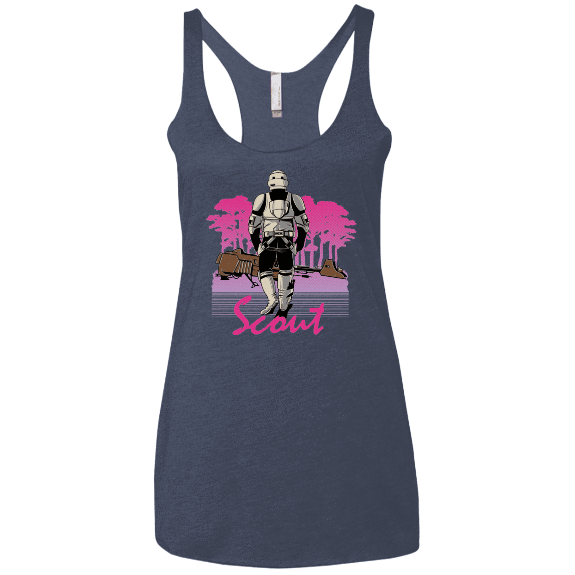 T-Shirts Vintage Navy / X-Small SCOUT DRIVE Women's Triblend Racerback Tank