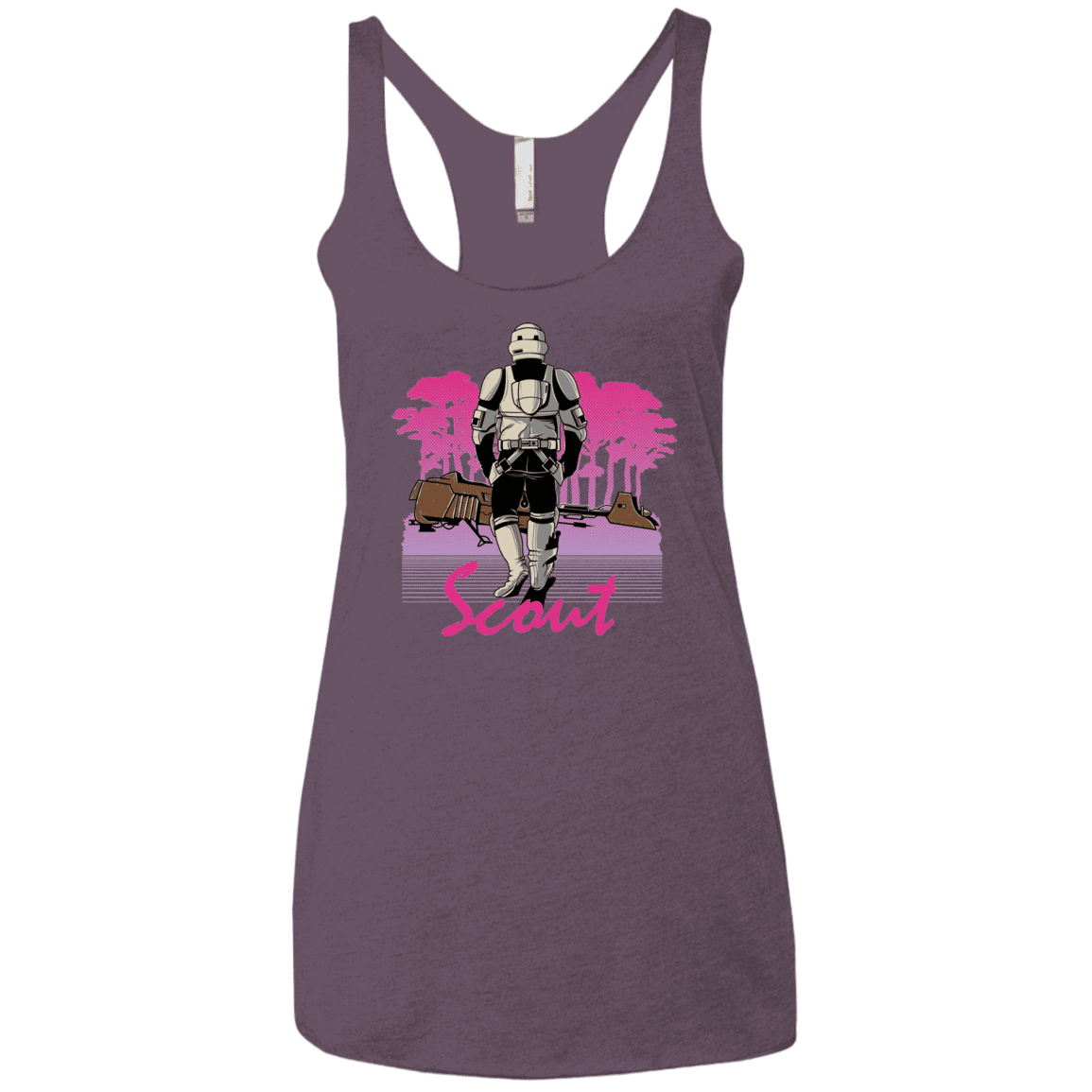 T-Shirts Vintage Purple / X-Small SCOUT DRIVE Women's Triblend Racerback Tank
