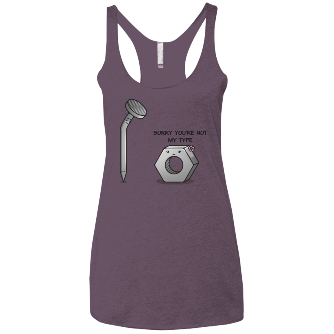 T-Shirts Vintage Purple / X-Small Screw this Women's Triblend Racerback Tank