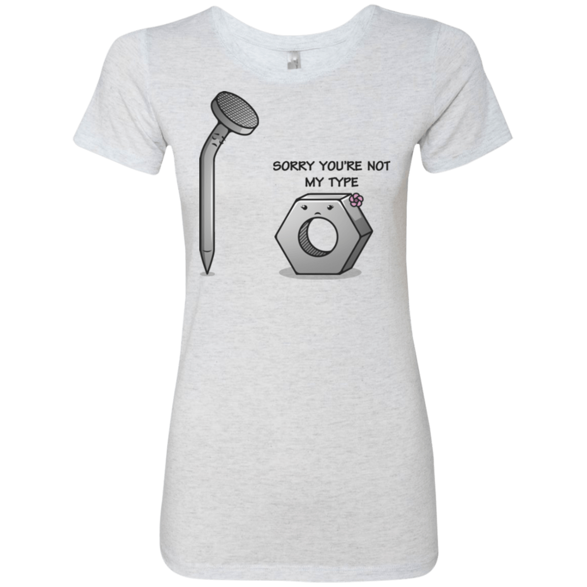 T-Shirts Heather White / Small Screw this Women's Triblend T-Shirt