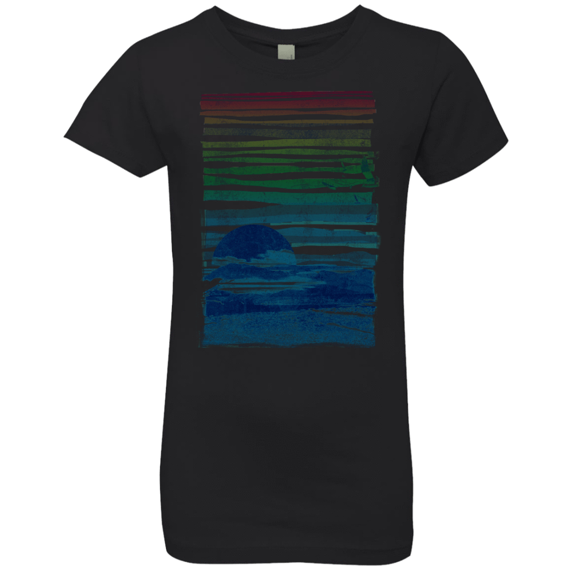 T-Shirts Black / YXS Sea Landscape Girls Premium T-Shirt