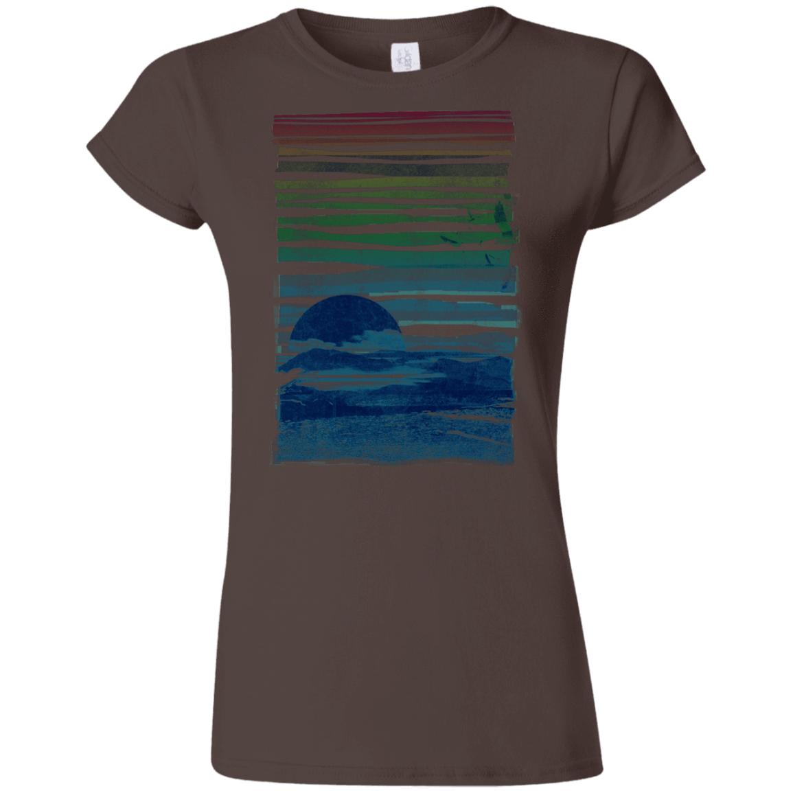 T-Shirts Dark Chocolate / S Sea Landscape Junior Slimmer-Fit T-Shirt