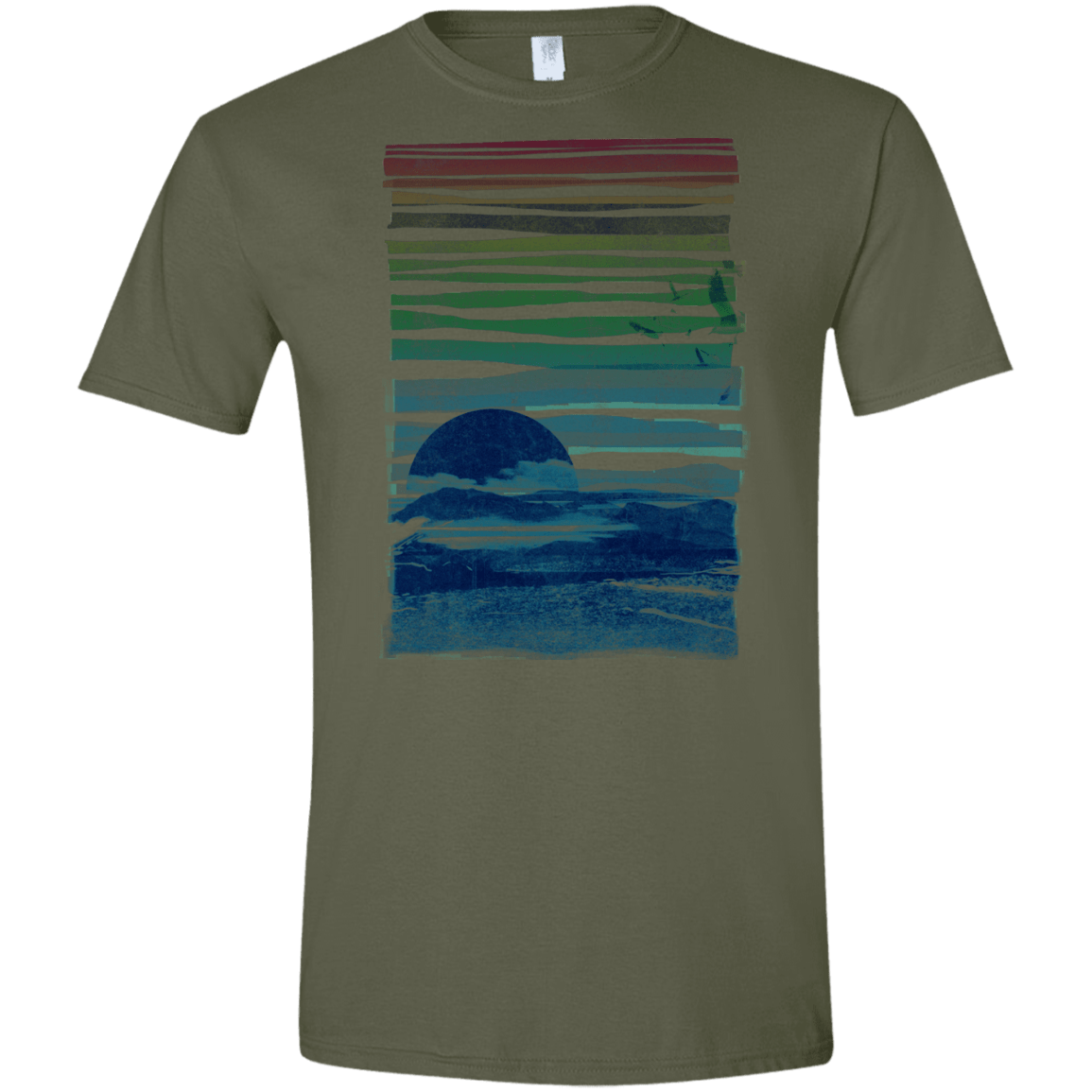 Sea Landscape Men's Semi-Fitted Softstyle