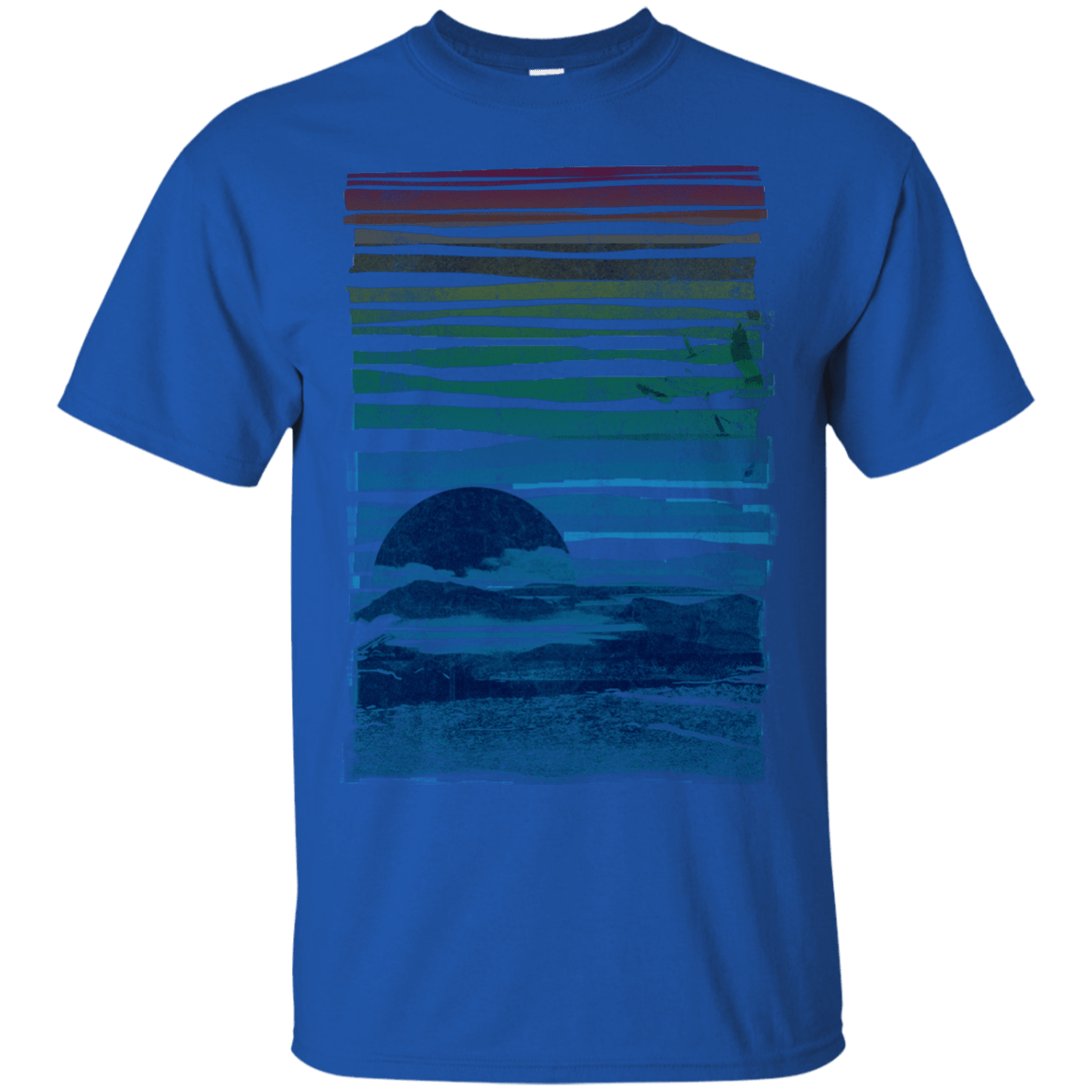 T-Shirts Royal / S Sea Landscape T-Shirt