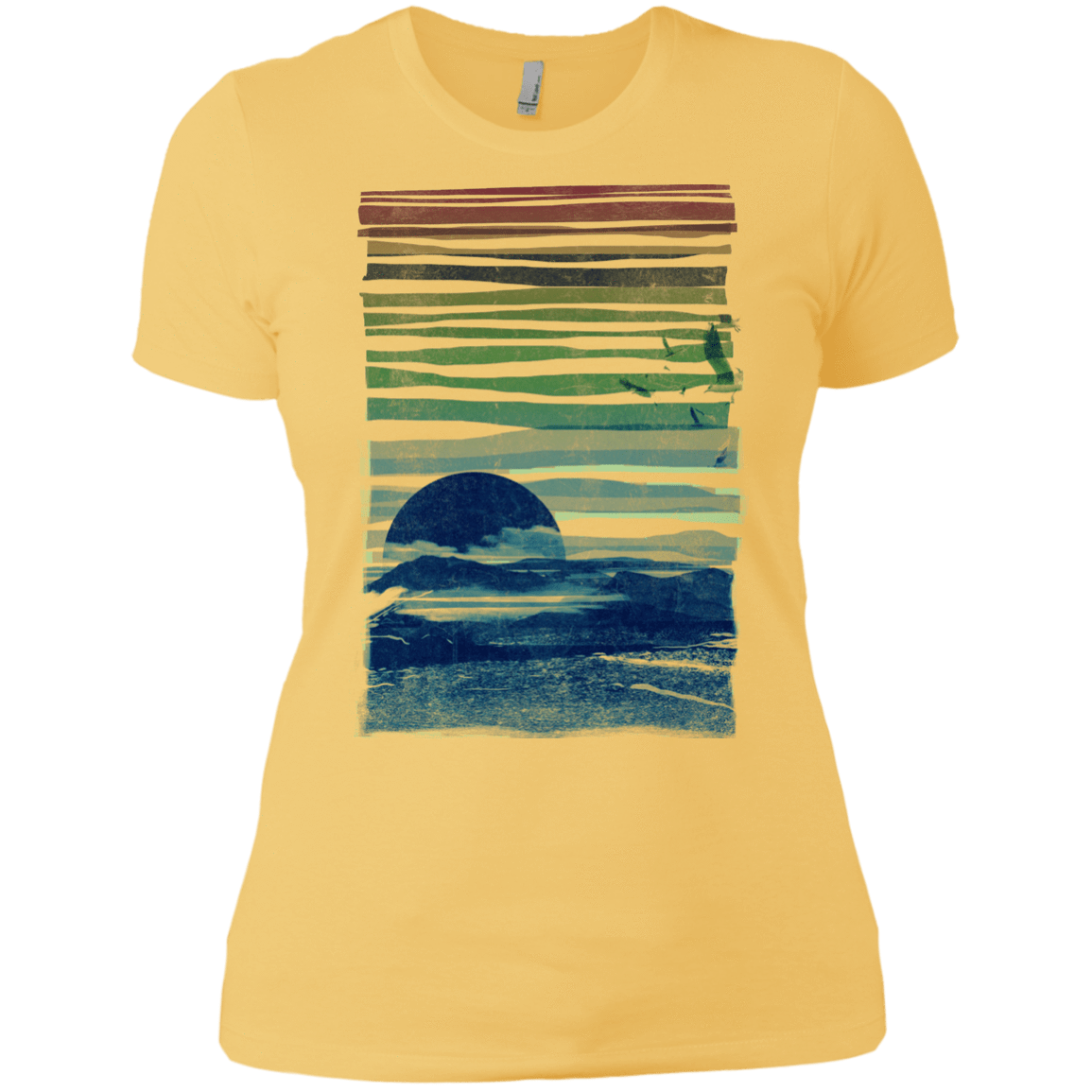 T-Shirts Banana Cream/ / X-Small Sea Landscape Women's Premium T-Shirt
