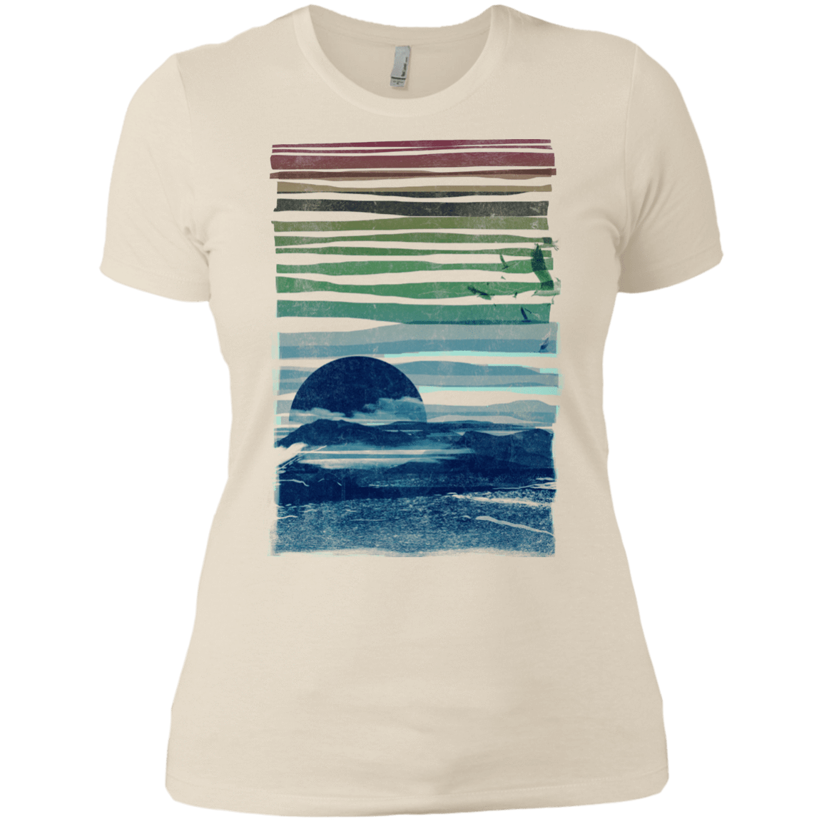 T-Shirts Ivory/ / X-Small Sea Landscape Women's Premium T-Shirt