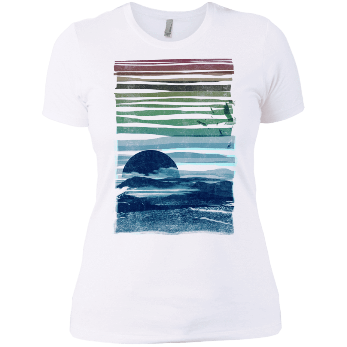 T-Shirts White / X-Small Sea Landscape Women's Premium T-Shirt