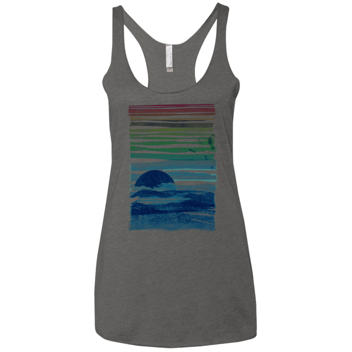 Sea Landscape Women's Triblend Racerback Tank