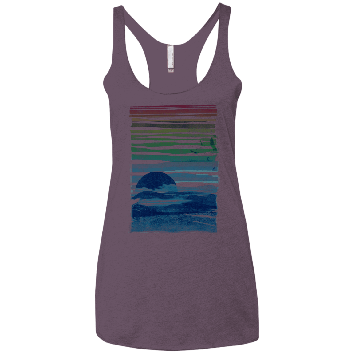Sea Landscape Women's Triblend Racerback Tank