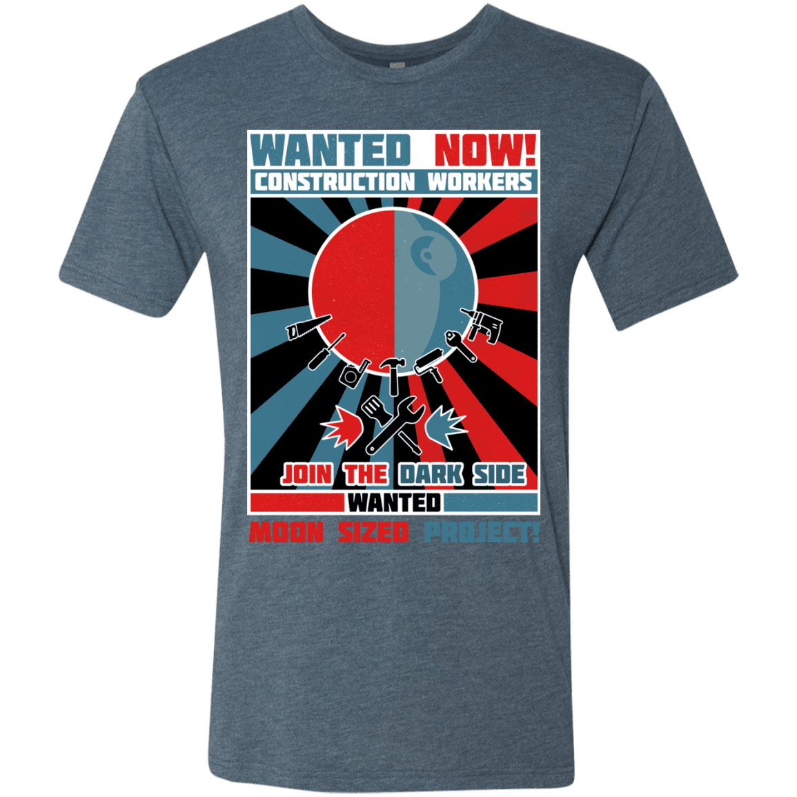 T-Shirts Indigo / S Secret Moon Society Men's Triblend T-Shirt