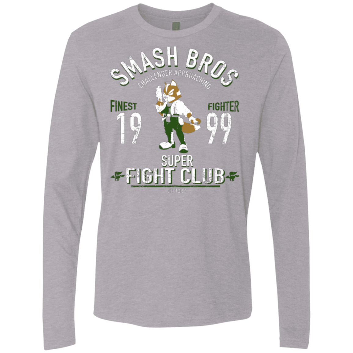 T-Shirts Heather Grey / Small Sector Z Fighter Men's Premium Long Sleeve