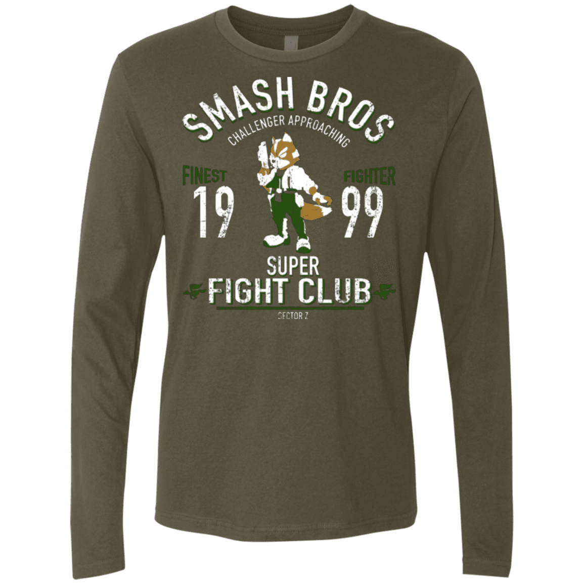 T-Shirts Military Green / Small Sector Z Fighter Men's Premium Long Sleeve