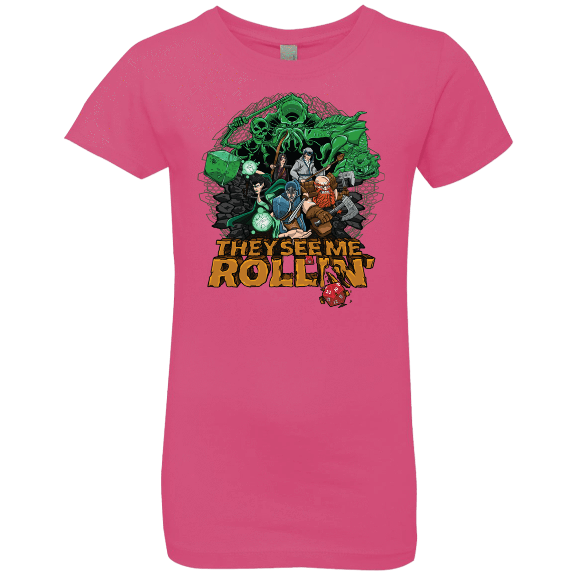 T-Shirts Hot Pink / YXS See me rolling Girls Premium T-Shirt