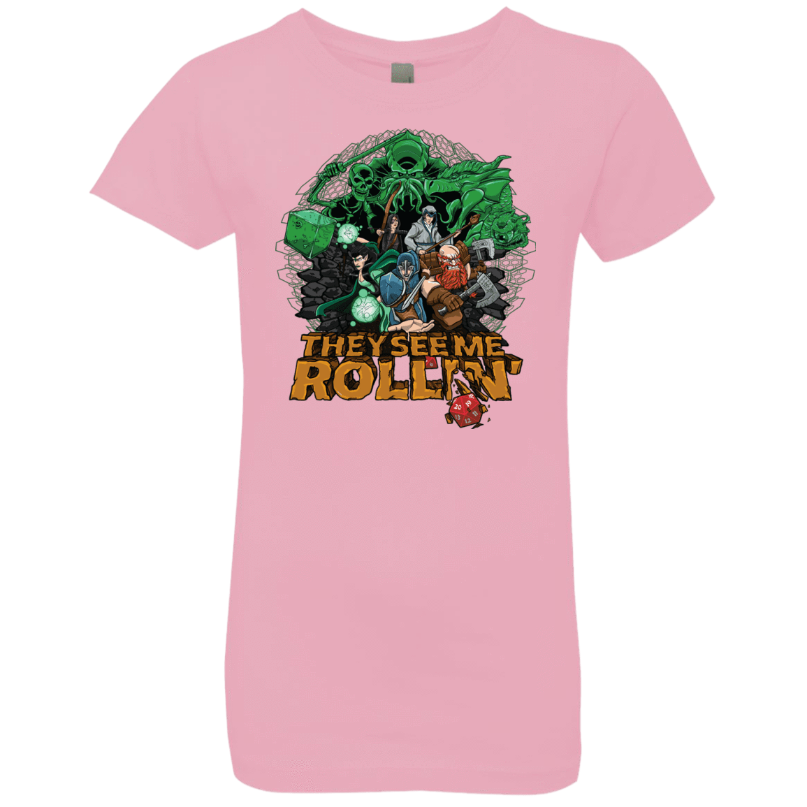 T-Shirts Light Pink / YXS See me rolling Girls Premium T-Shirt