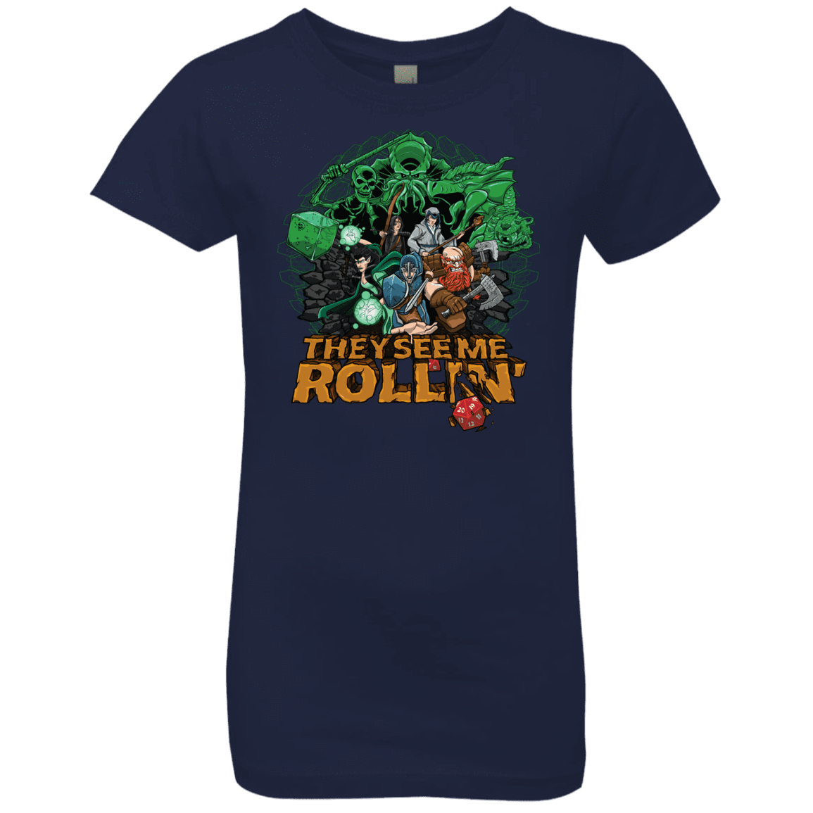 T-Shirts Midnight Navy / YXS See me rolling Girls Premium T-Shirt