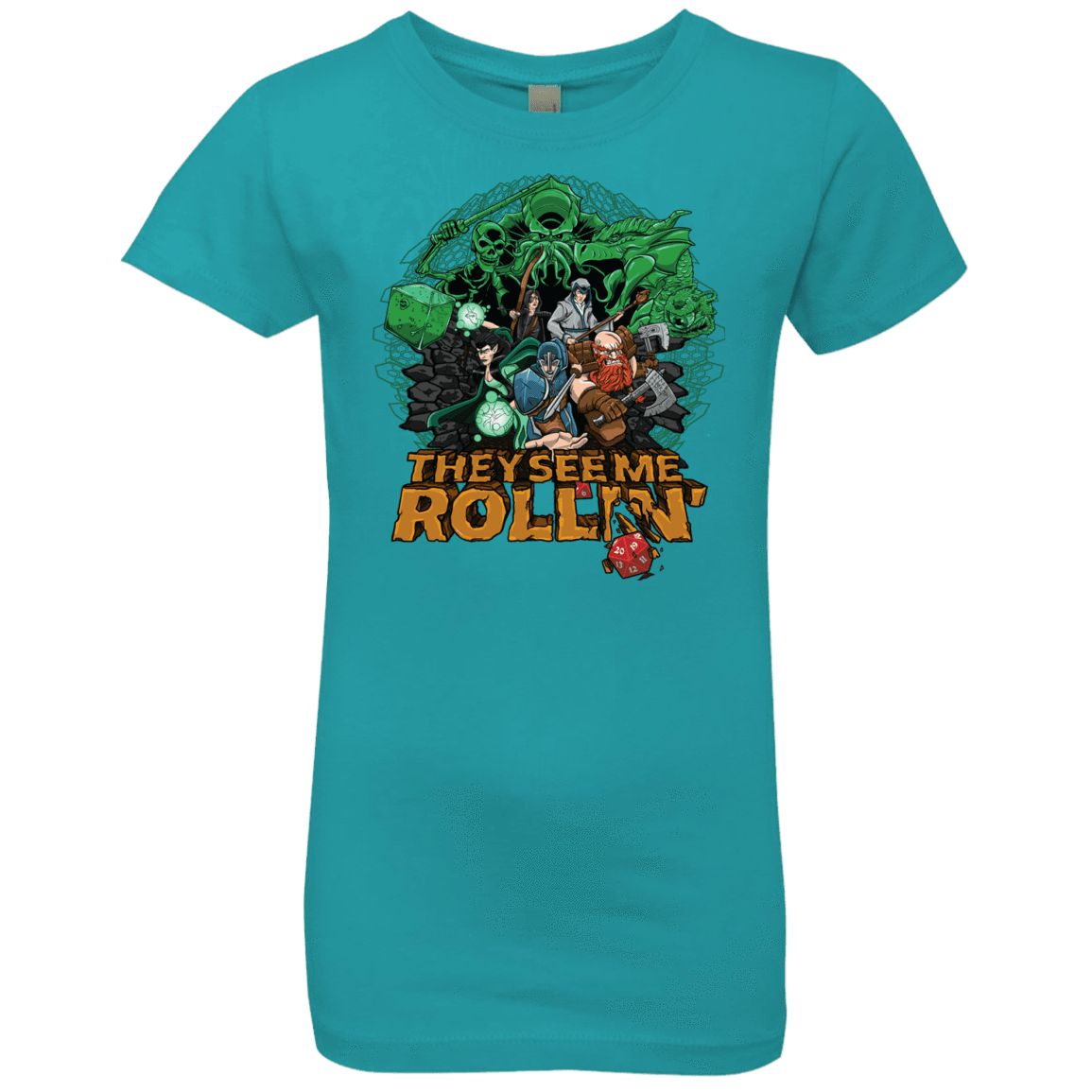 T-Shirts Tahiti Blue / YXS See me rolling Girls Premium T-Shirt