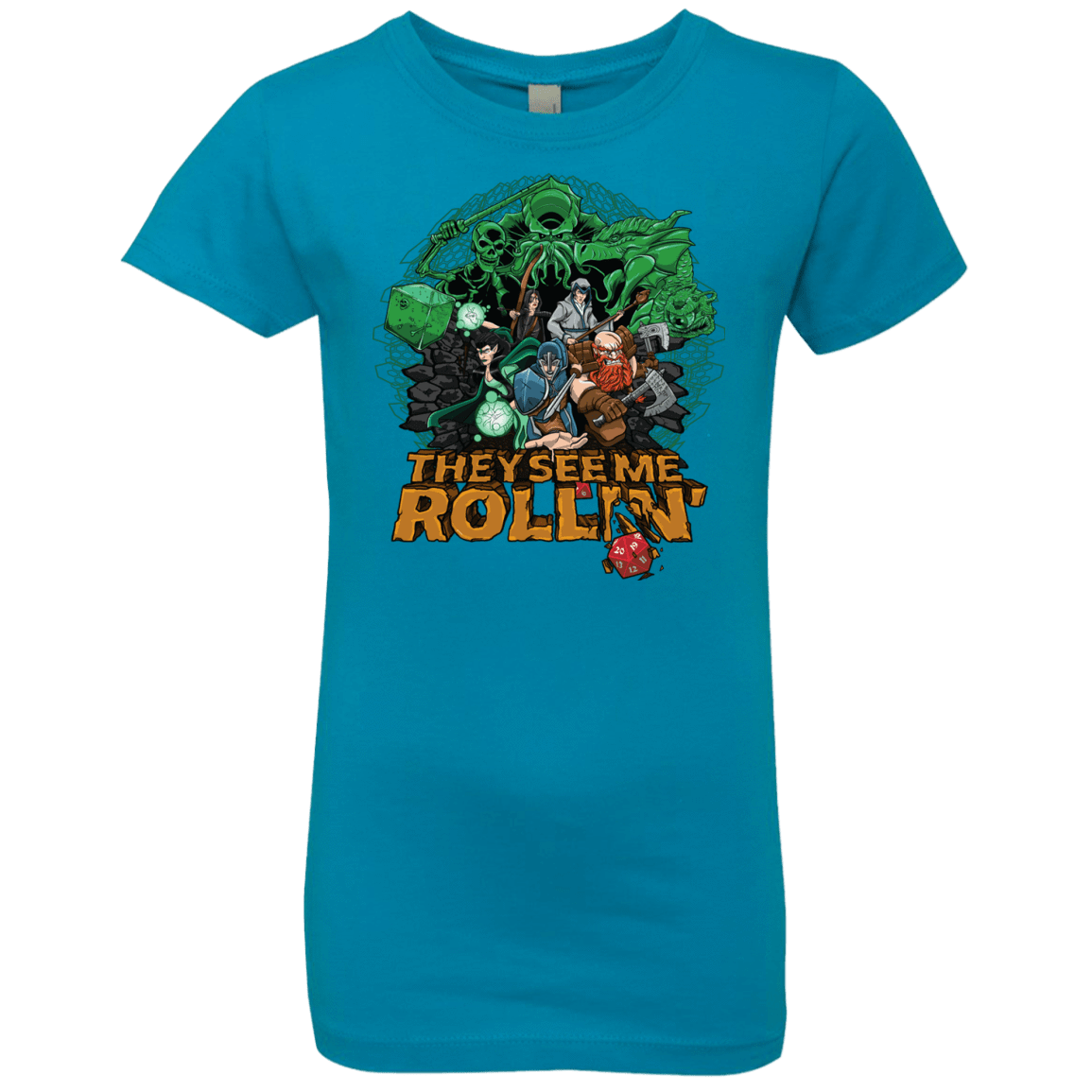 T-Shirts Turquoise / YXS See me rolling Girls Premium T-Shirt