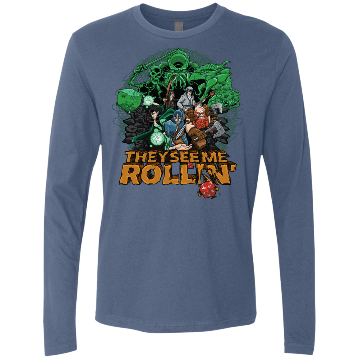 T-Shirts Indigo / Small See me rolling Men's Premium Long Sleeve