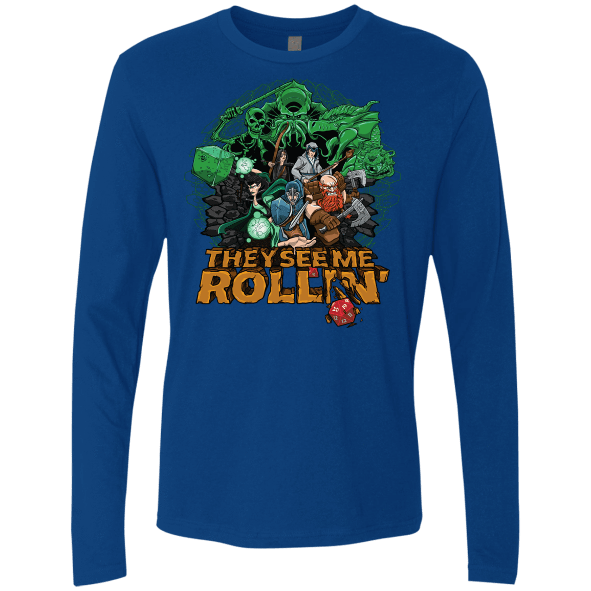 T-Shirts Royal / Small See me rolling Men's Premium Long Sleeve