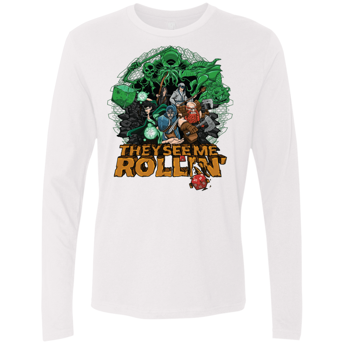 T-Shirts White / Small See me rolling Men's Premium Long Sleeve