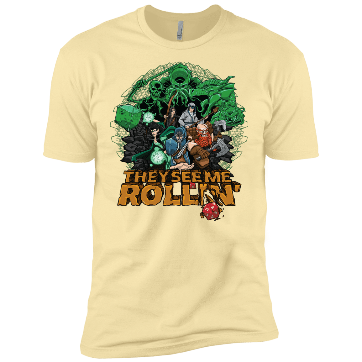 T-Shirts Banana Cream / X-Small See me rolling Men's Premium T-Shirt