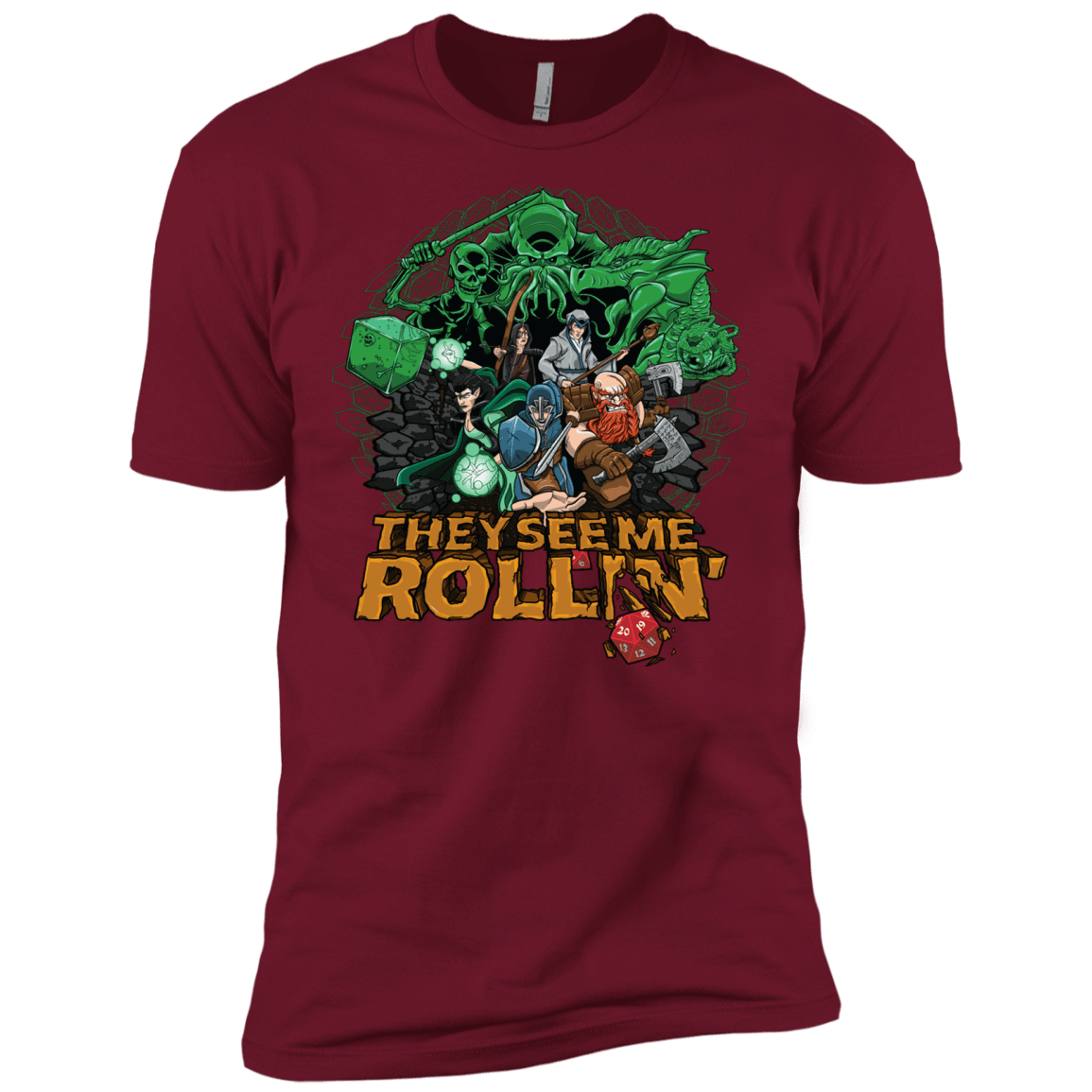 T-Shirts Cardinal / X-Small See me rolling Men's Premium T-Shirt