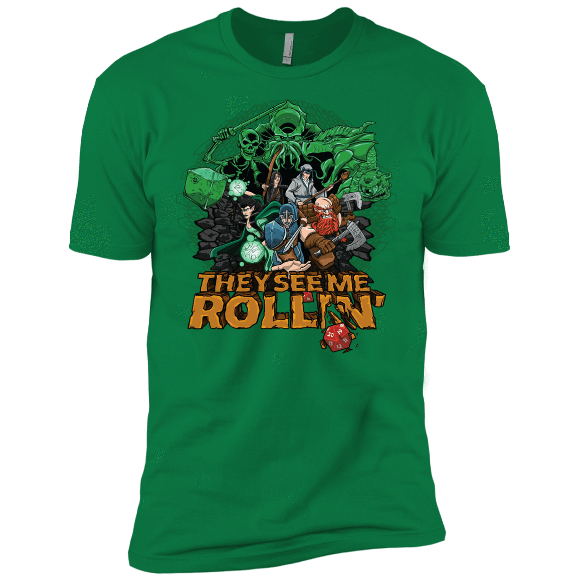 T-Shirts Kelly Green / X-Small See me rolling Men's Premium T-Shirt
