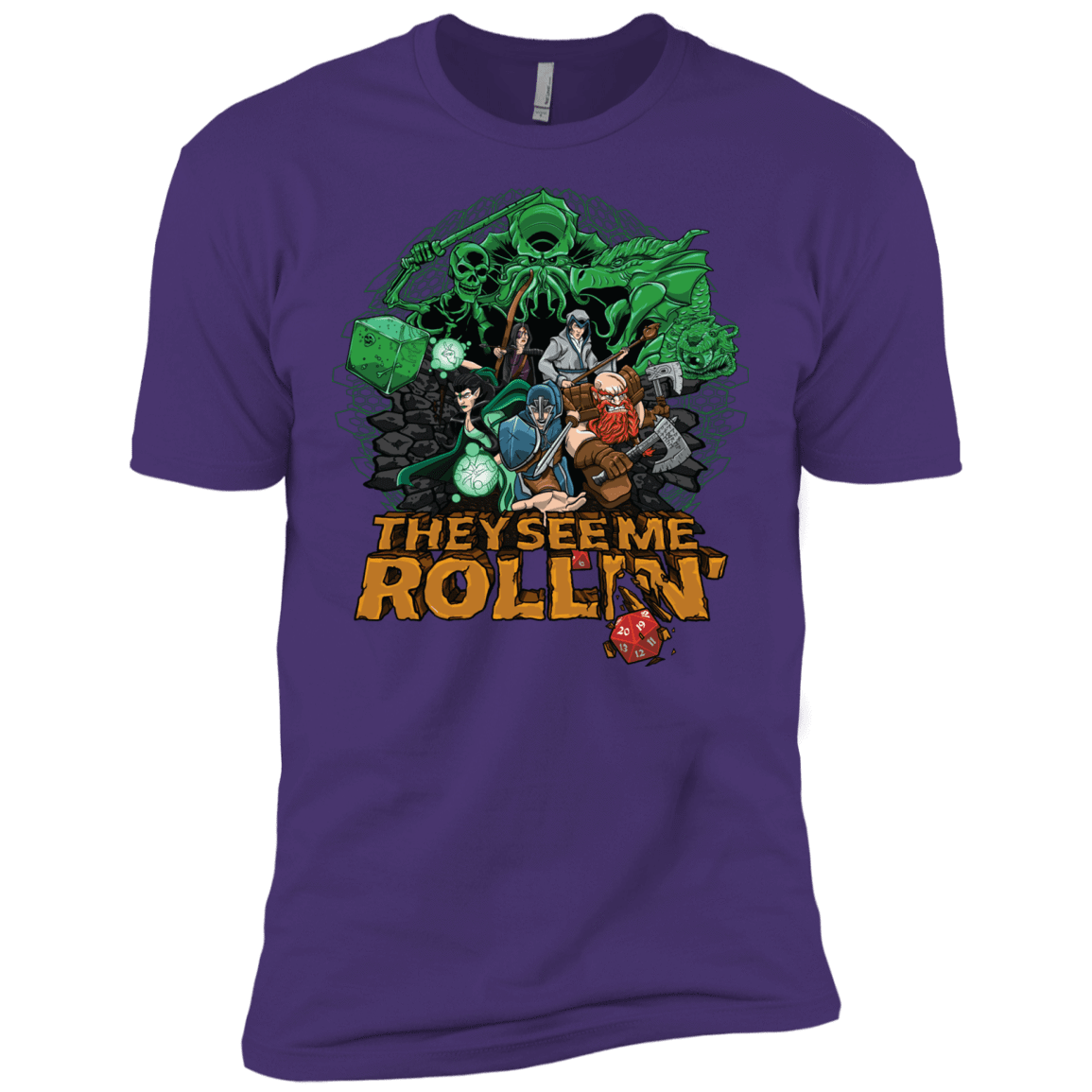 T-Shirts Purple / X-Small See me rolling Men's Premium T-Shirt