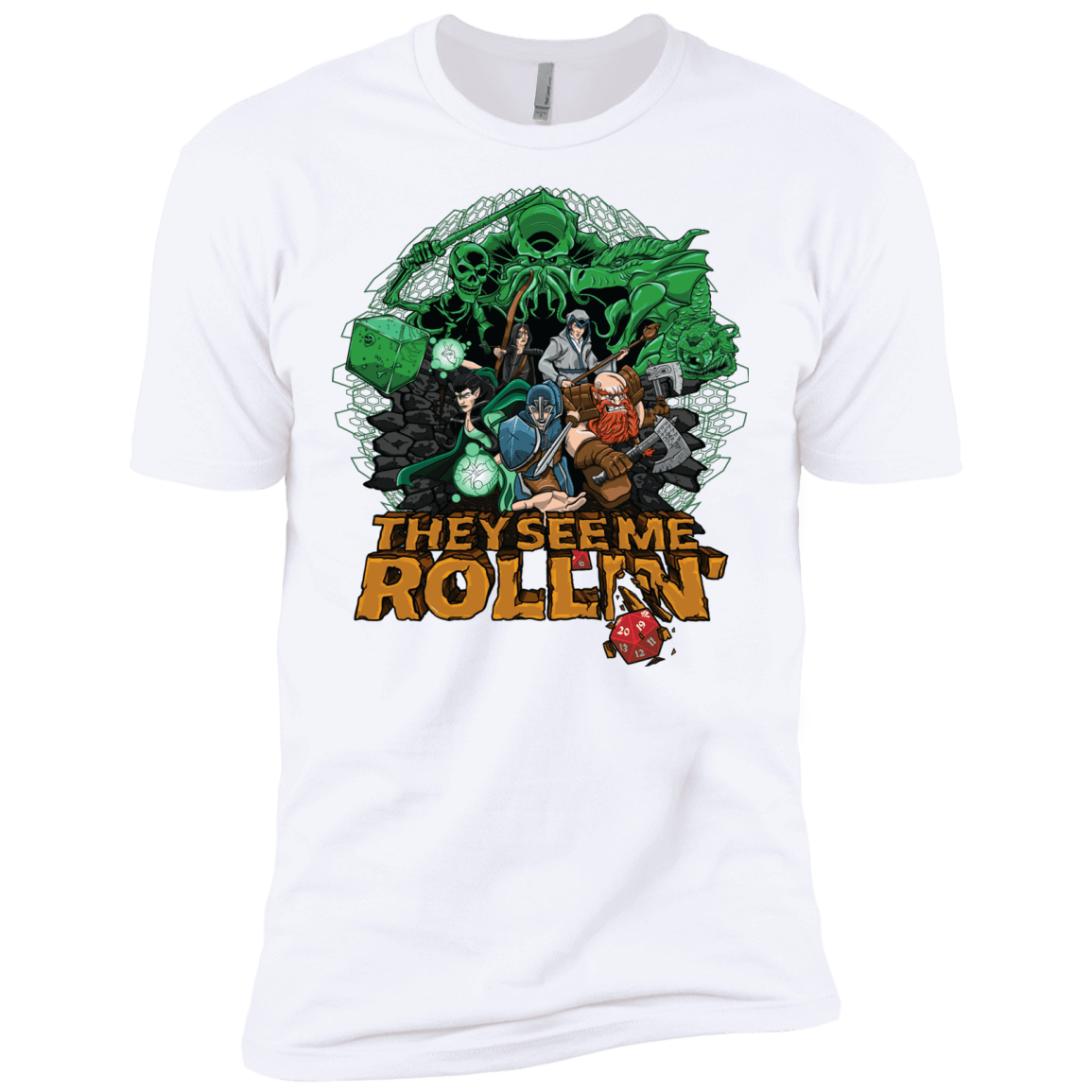 T-Shirts White / X-Small See me rolling Men's Premium T-Shirt