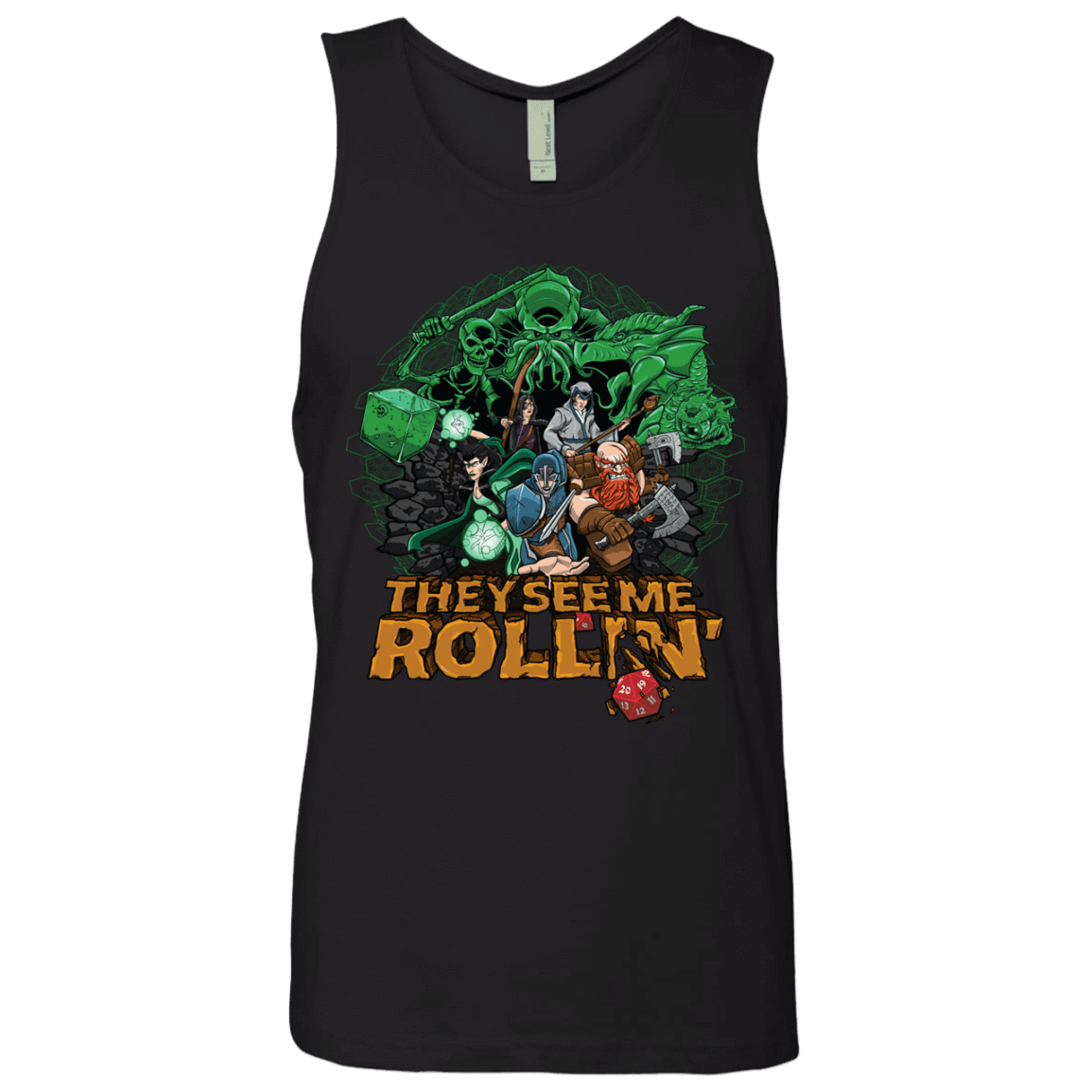 T-Shirts Black / Small See me rolling Men's Premium Tank Top