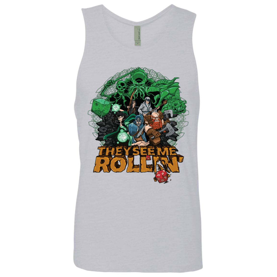 T-Shirts Heather Grey / Small See me rolling Men's Premium Tank Top