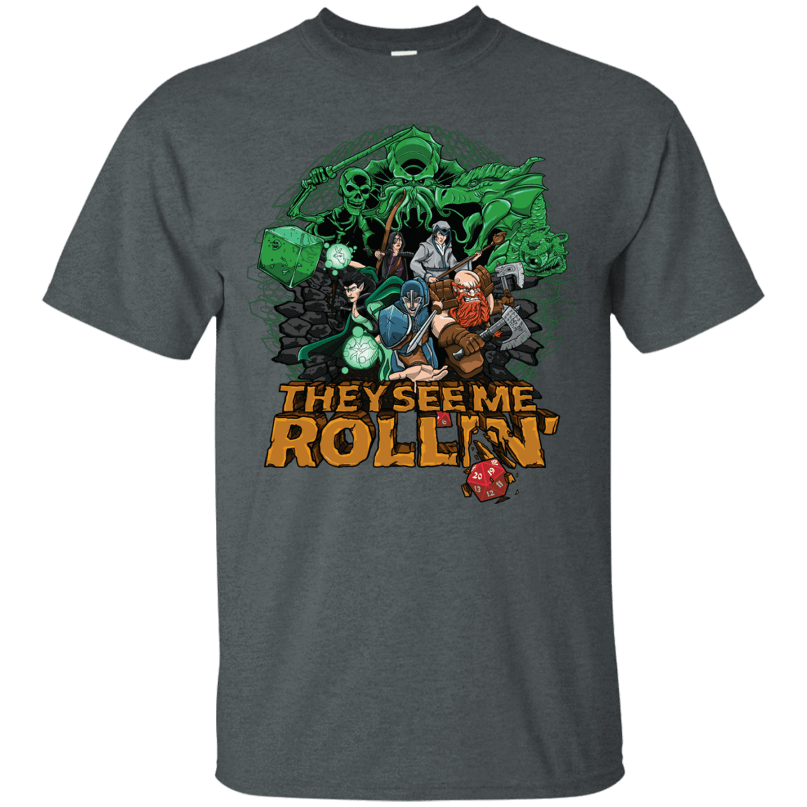 T-Shirts Dark Heather / Small See me rolling T-Shirt