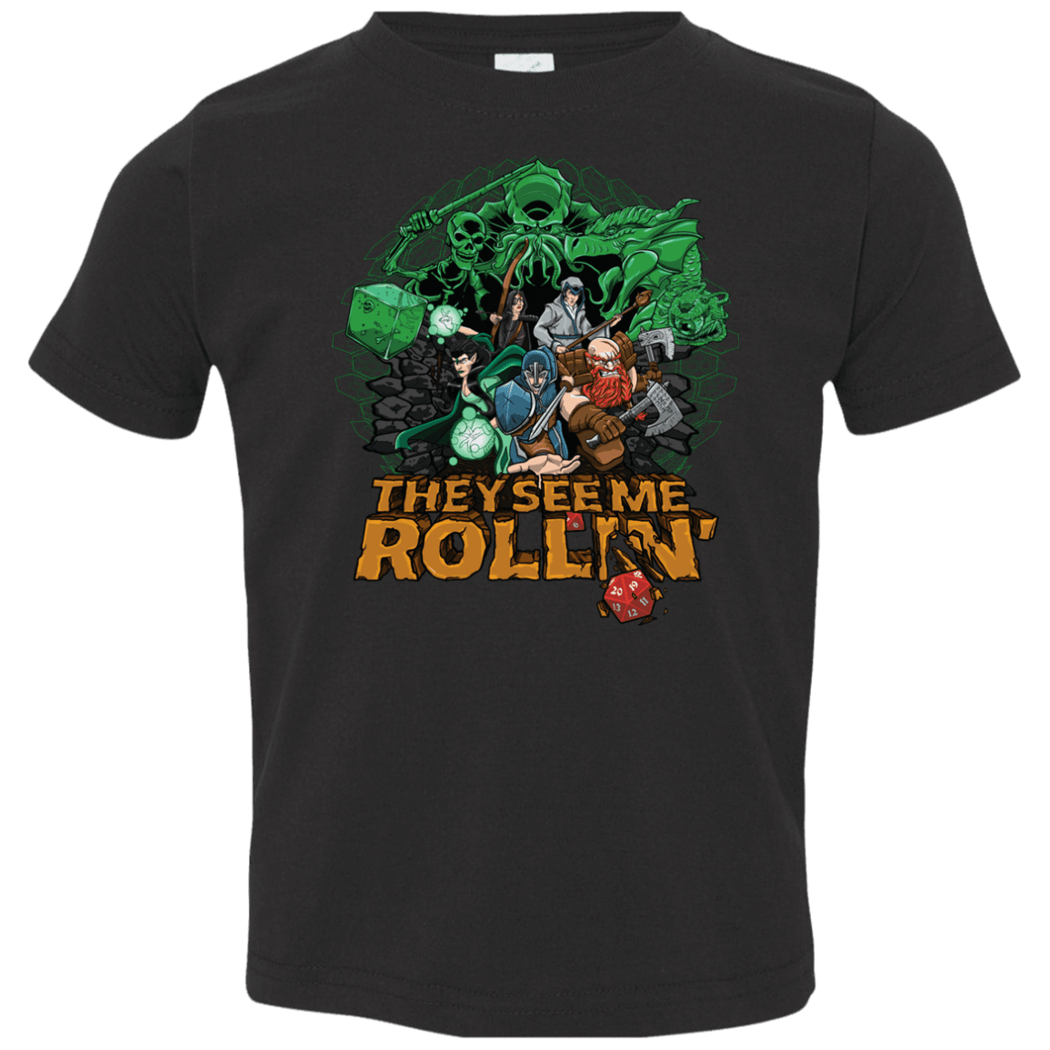 T-Shirts Black / 2T See me rolling Toddler Premium T-Shirt