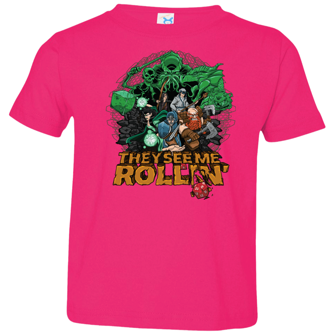 T-Shirts Hot Pink / 2T See me rolling Toddler Premium T-Shirt