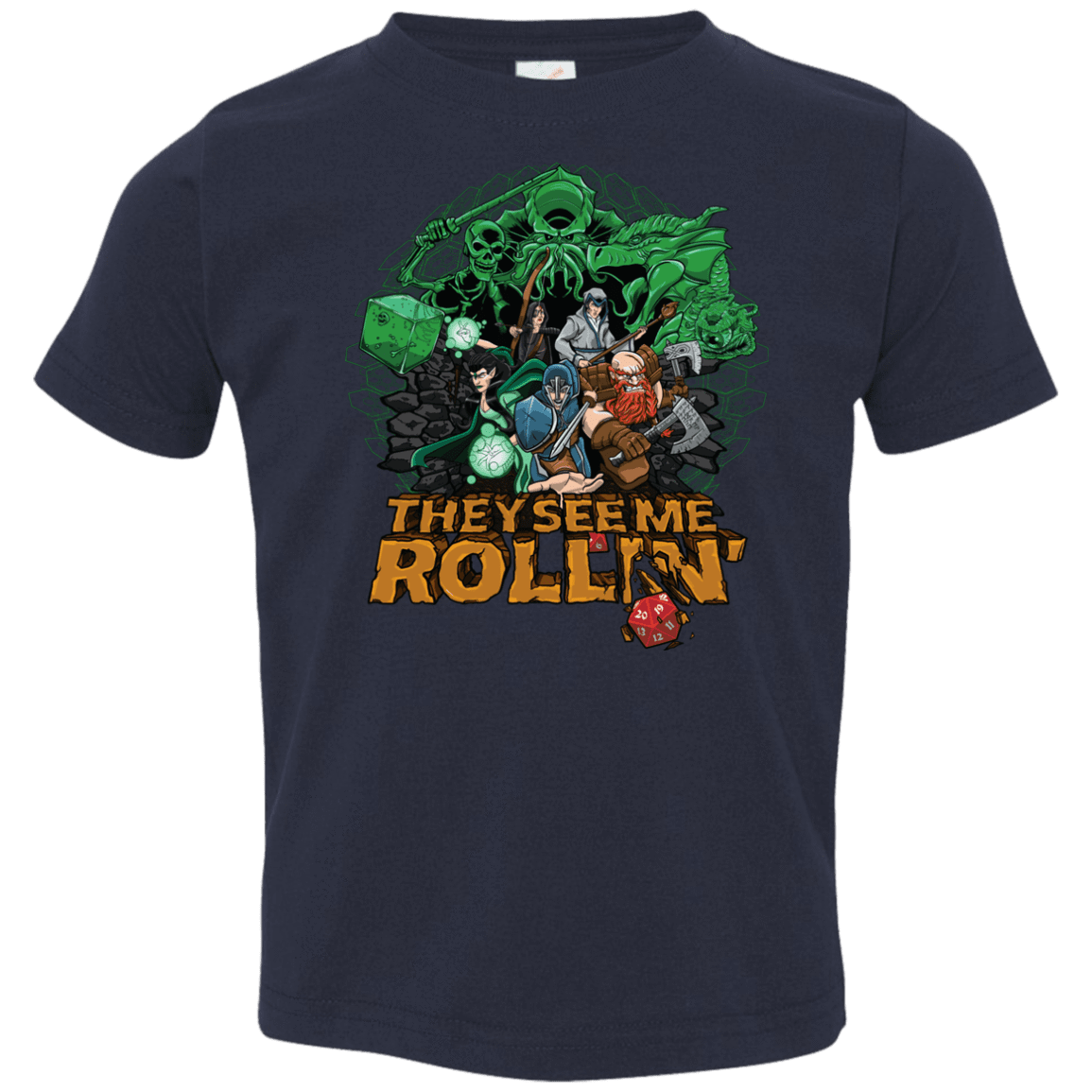 T-Shirts Navy / 2T See me rolling Toddler Premium T-Shirt