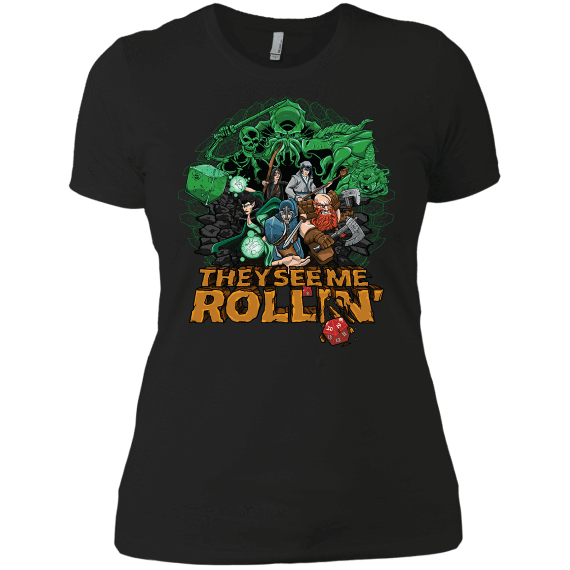 T-Shirts Black / X-Small See me rolling Women's Premium T-Shirt