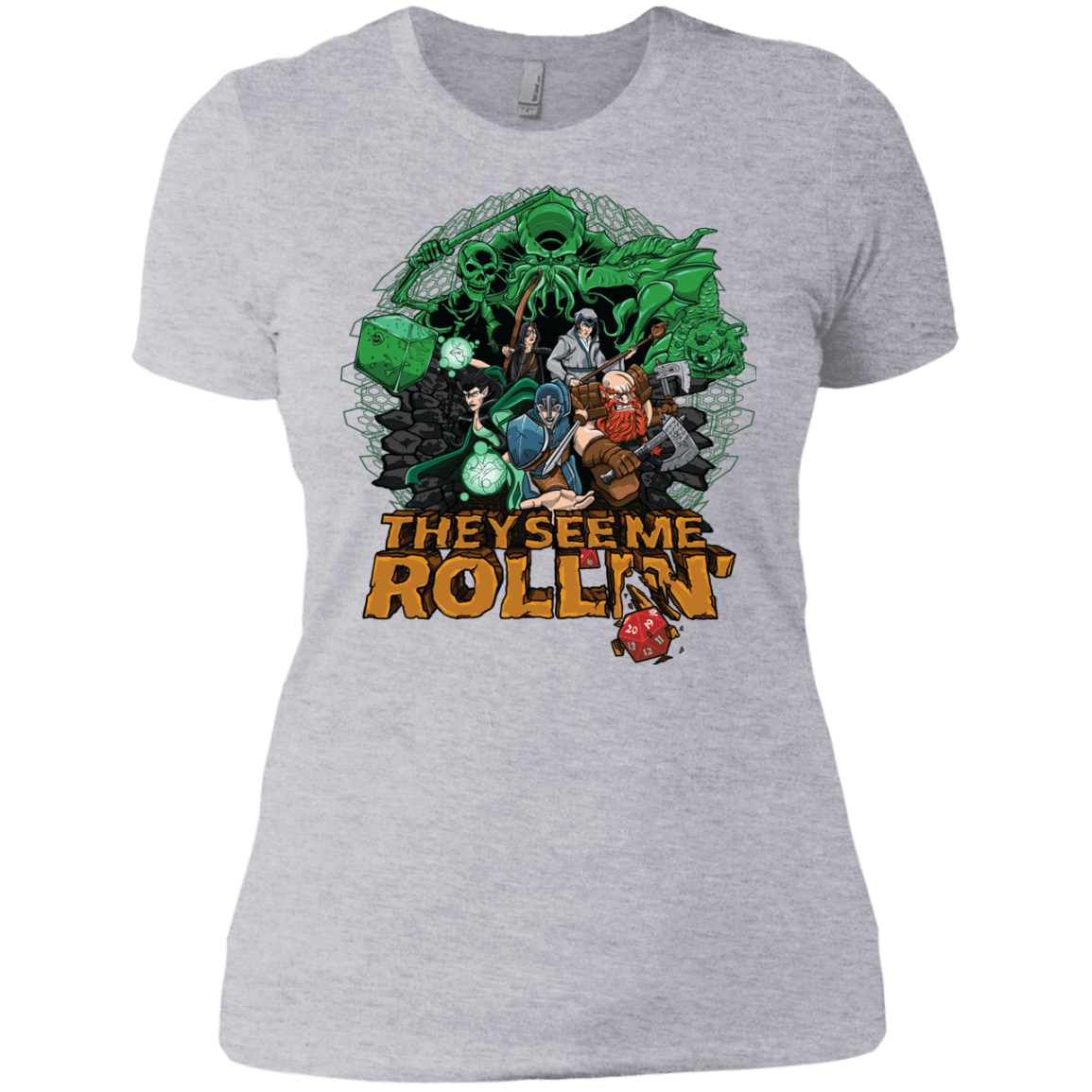 T-Shirts Heather Grey / X-Small See me rolling Women's Premium T-Shirt