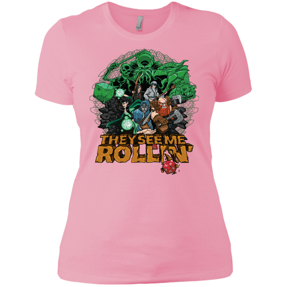 T-Shirts Light Pink / X-Small See me rolling Women's Premium T-Shirt