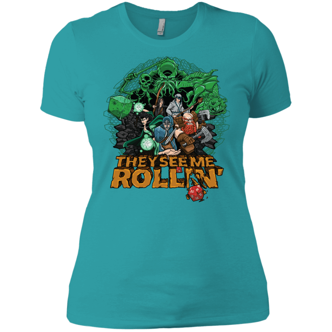 T-Shirts Tahiti Blue / X-Small See me rolling Women's Premium T-Shirt