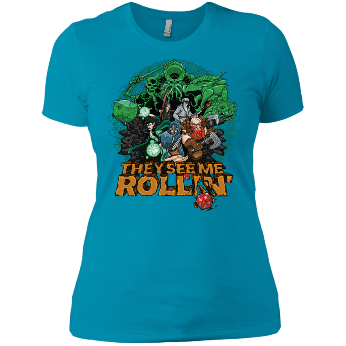 T-Shirts Turquoise / X-Small See me rolling Women's Premium T-Shirt