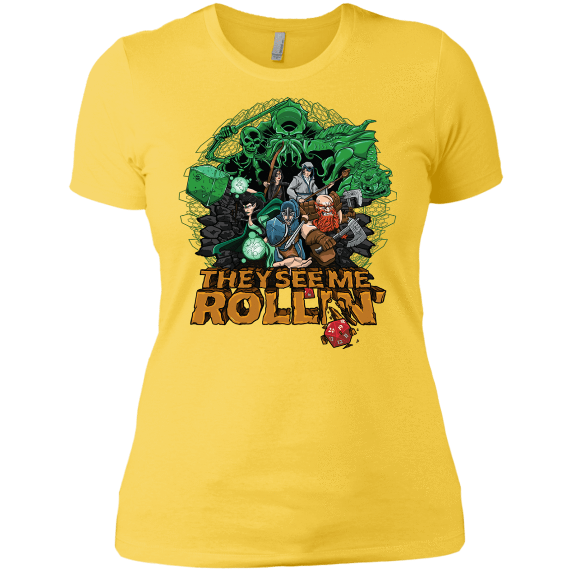 T-Shirts Vibrant Yellow / X-Small See me rolling Women's Premium T-Shirt